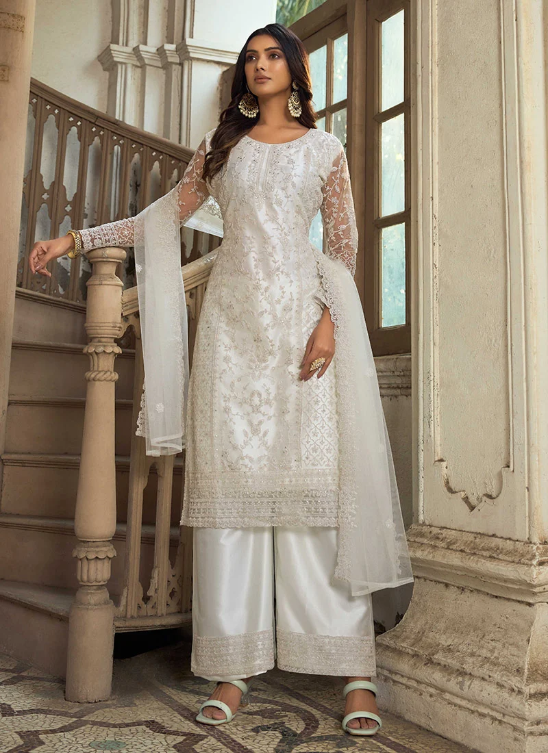 Ivory Embroidered Wedding Suit